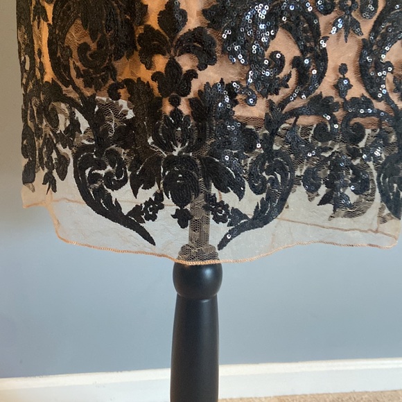 Dress the Population Megan Sequin Lace Shift Dress - Picture 3 of 7